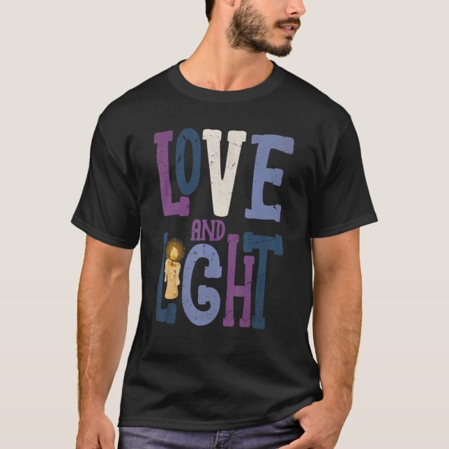 T-shirt Amour Et Lumière Hanoukka 1 (Devant)