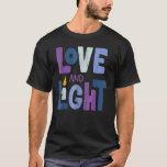 T-shirt Amour Et Lumière Hanoukka Menorah Juif Chanukah PJ<br><div class="desc">Amour Et Lumière Hanoukka Menorah Juif Chanukah PJ</div>