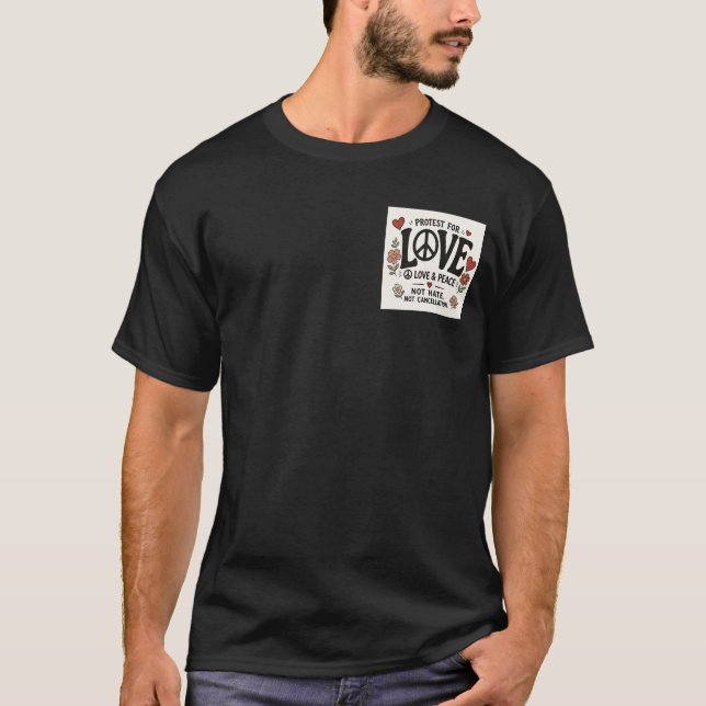 T-shirt Amour et paix (Devant)