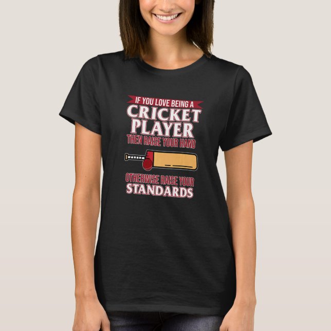 T-shirt Amour Être joueur de cricket Sports Équipe Coach G (Devant)
