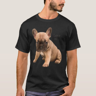 T-shirt Amour French Bulldog Frenchie Maman Papa Chien Chi