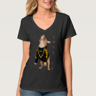 T-shirt Amour French Bulldog Frenchie Maman Papa Chien Chi