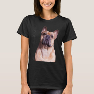 T-shirt Amour French Bulldog Frenchie Maman Papa Chien Chi