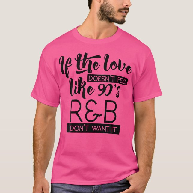 T-shirt Amour Gentil 90S Rb Music Lover Cadeau G00200 (Devant)