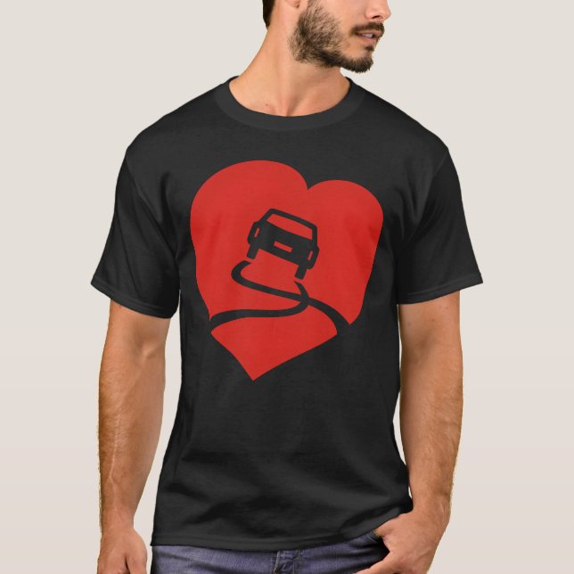 T-shirt Amour glissant drôle (Devant)