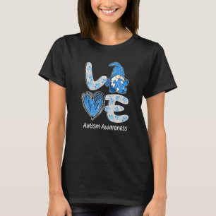 T-shirt Amour Gnome Nordique Puzzle Mignon Mois de la sens