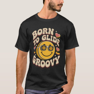 T-shirt Amour groovy de hockey Amateur de hockey sur glace