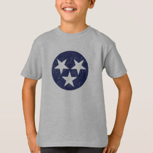 T-shirt Amour grunge de Nashville de drapeau d'état du
