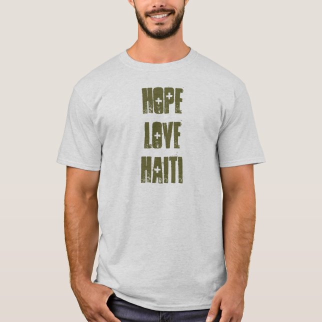 T-shirt amour Haïti d'espoir (Devant)