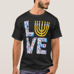 T-shirt Amour Hanoukka Menorah Pyjama Juif Pour Hommes Fem<br><div class="desc">Amour Hanoukka Menorah Pyjama Juif Pour Hommes Femmes Enfants.</div>