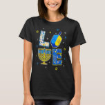 T-shirt Amour Hanukkiah Menorah Juif Hanoukka Chanukah Men<br><div class="desc">Amour Hanukkiah Menorah Juif Hanoukka Chanukah Hommes Femmes Enfants 3</div>