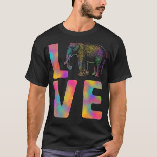 T-shirt Amour Happy Holi Colorful Elephant Inde Danse Derr