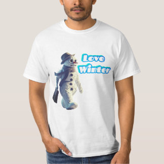 T-shirt amour hiver