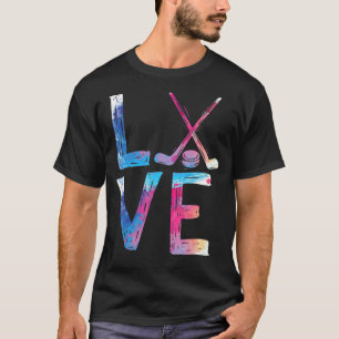 T-shirt Amour Hockey sur glace filles Hockey femmes Hockey