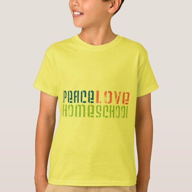 T-shirt Amour Homeschool de paix (Devant)