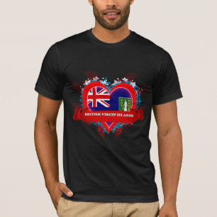 T-shirt Amour Îles Vierges britanniques du cru I