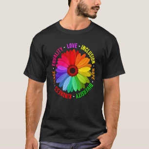 T-shirt Amour Inclusion Espoir Diversité Kindness Paix Éga