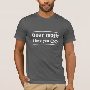 T-shirt Amour infini de maths