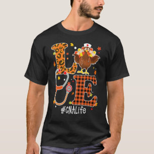 T-shirt Amour Infirmière Cna Stethoscope Turquie Action de