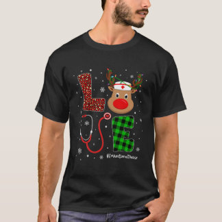 T-shirt Amour Infirmière correctionnelle Vie Jolie Reindee