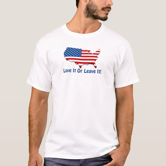 T-shirt Amour It America - Basique pour hommes (Devant)