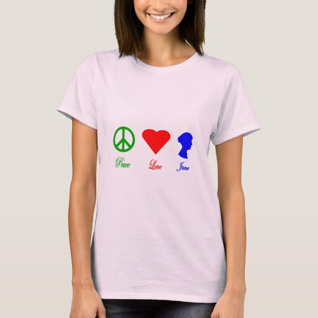 T-shirt Amour Jane de paix (Devant)