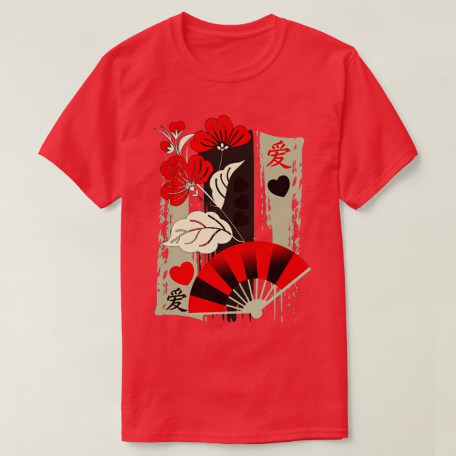 T-shirt amour japonais (Design devant)