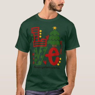 T-shirt Amour jardin d'enfants Noël Arbre de Noël Décorati