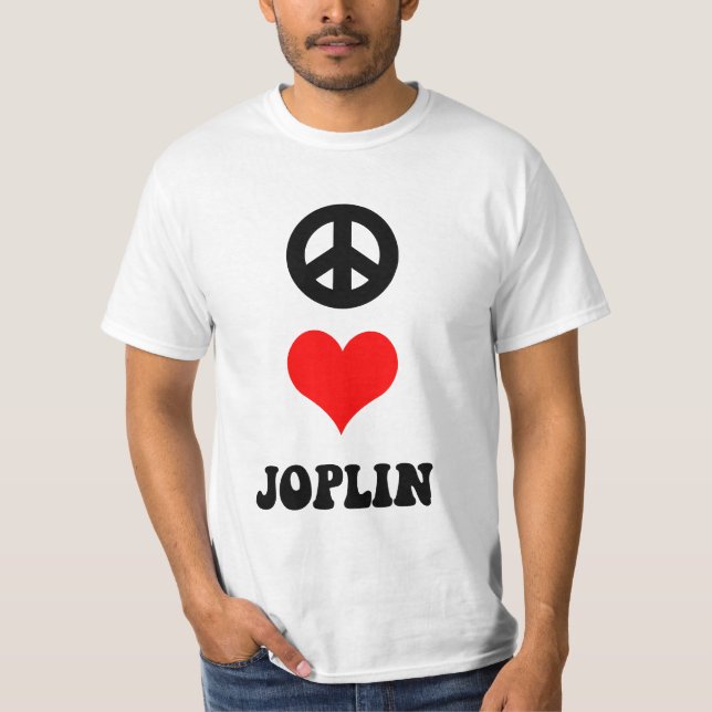 T-shirt amour Joplin de paix (Devant)