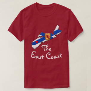 T-shirt Amour La Côte Est Coeur Nouvelle-Écosse chemise