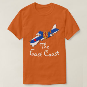 T-shirt Amour La Côte Est Coeur Nouvelle-Écosse chemise
