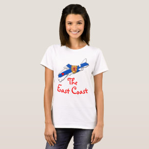 T-shirt Amour La Côte Est Coeur Nouvelle-Écosse chemise