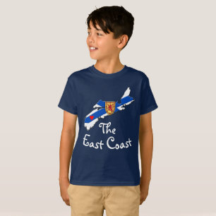 T-shirt Amour La Côte Est Coeur Nouvelle-Écosse chemise