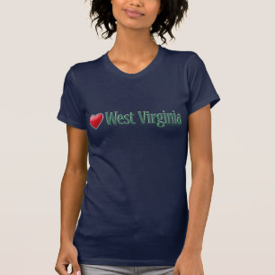T-shirt Amour la Virginie Occidentale