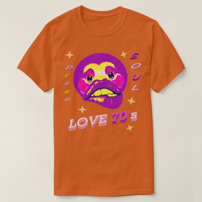 T-shirt Amour les années 70 (Design devant)
