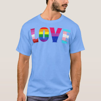 T-shirt Amour LGBT Pride Ally Lesbian Gay Bisexual Transge