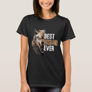 T-shirt Amour Loup Mari Amants Anniversaire Graphique Art
