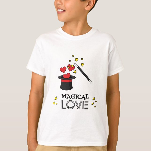 T-shirt Amour magique - Noir (Devant)