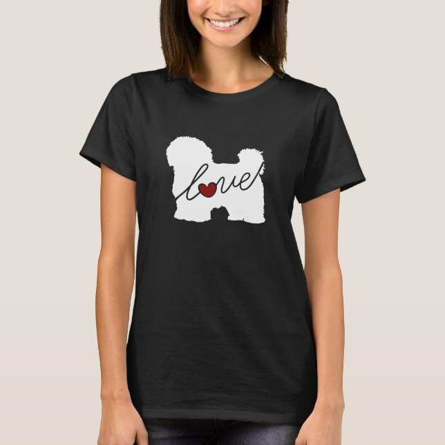 T-shirt Amour maltais/Havanese (Devant)