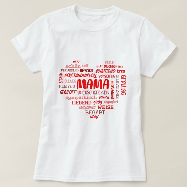 T-shirt Amour Maman Ever Funny Lover maman Jour de la mère (Design devant)