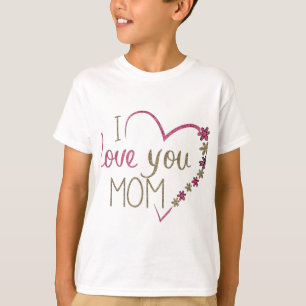 T-shirt Amour Maman Mères Jour Coeur