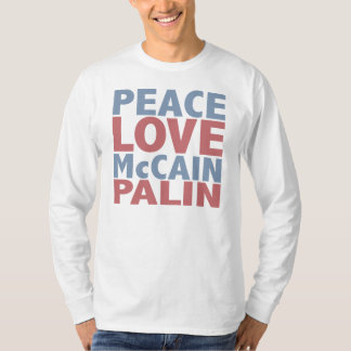 T-shirt Amour McCain Palin de paix