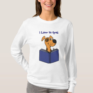 T-shirt Amour mignon de la bande dessinée I de chien de BB