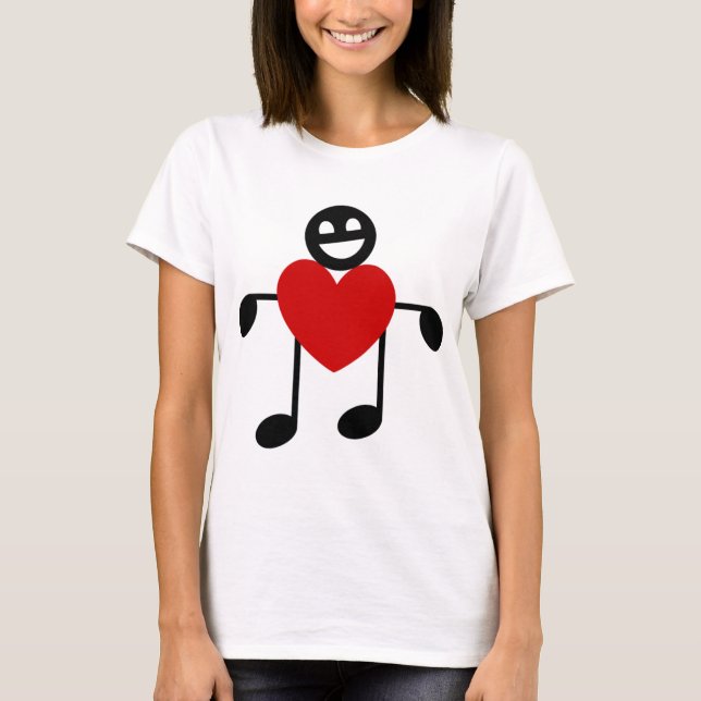 T-shirt Amour musical (Devant)