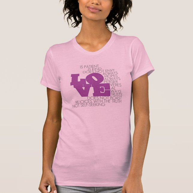 T-shirt amour ne tombe jamais en panne (Devant)