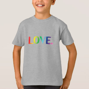 T-shirt Amour, orgueil lgbt lgbtq couleurs arc-en-ciel enf