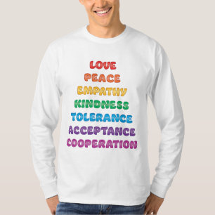 T-shirt Amour, Paix, Empathie...