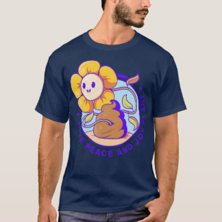 T-shirt amour paix et joie plante 3