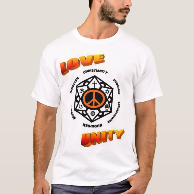 T-shirt AMOUR, PAIX, et UNITÉ (Devant)