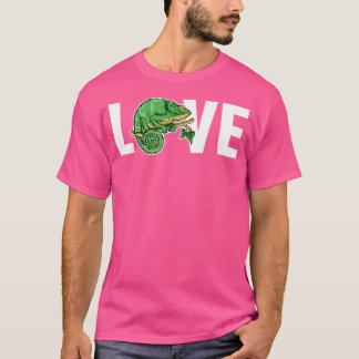T-shirt Amour Panther Chamaeleonidae Lover à voile Chamele